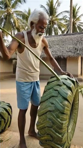 Incredible Jcb Made Ade From Plam Leaf | Hand Crafting | #shorts #handcraft #jcb #ptsmekar