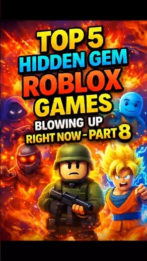 TOP 5 HIDDEN GEM ROBLOX GAMES BLOWING UP RIGHT NOW - PART 8