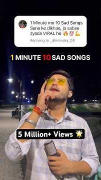 10 Sad Songs in 1 Minute ❤️‍🩹 #mashup #sadsong #mashupsong #hindisong #ytshorts #shortsindia #viral