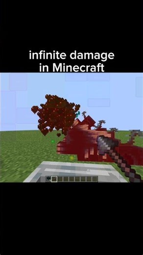 infinite damage in Minecraft 💀 #minecraft #shorts #memes