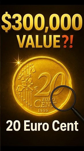 20 Euro Cent Coin Worth $300,000 |#treasuresearch #money #collectiblecoins #numismatics #viralshorts