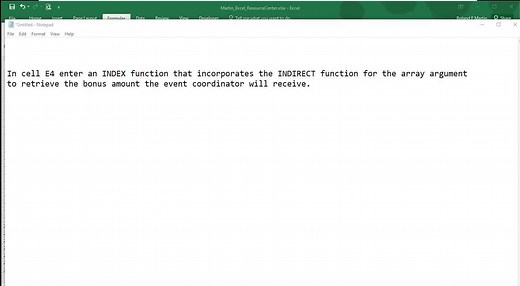 Excel Ch 5 Resource Center Pt4
