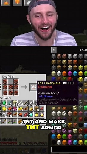 CRAFTING TNT ARMOR in Minecraft UHC🤯🤯 #ssundee #minecraft #gaming