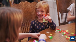 PLUS PLUS 240 Piece Interlocking Building Blocks for Kids, Open Ended Connecting Toys, Stem Bin Classroom Mini Manipulatives - Celebration Mix Play Tube