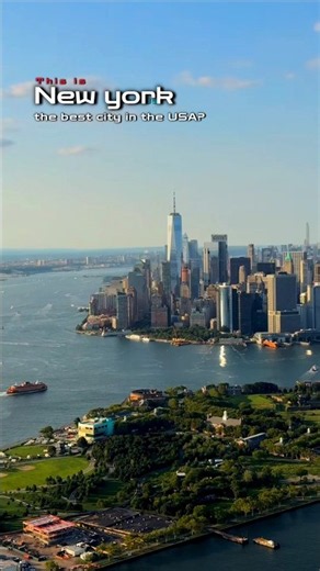 New York City 4K 🇺🇸 | Manhattan Skyline & One World Trade Center #amazing #city #views