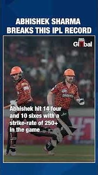 Abhishek Sharma Creates IPL History With Record-Breaking Knock, Breaks This Record | #shorts