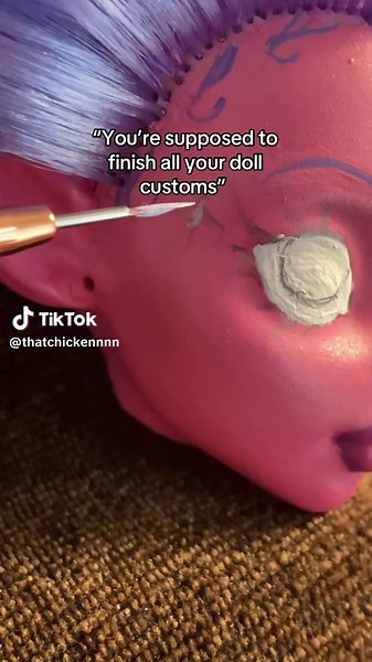 This or sitting around watching YouTube videos #arttok#dollcustom#dollcustomizing#mariokart#dollcommunity#monsterhigh#monsterhighdoll#ooak#ooakdoll#dollrepaint