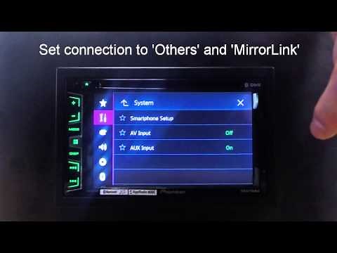 Pioneer: AVH-X2700BT, AVH-X3700DAB, AVH-X5700DAB How to use MirrorLink with Galaxy S3
