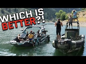 A Navy surplus boat challenges a $400k Pavati wake wave