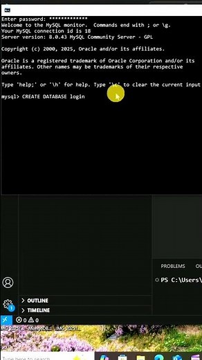 how to create a DB in MySQL command line interface CLI