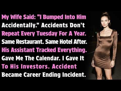 My Wife Said: "I Bumped Into Him Accidentally." Accidents Don't Repeat Every Tuesday For A Year...