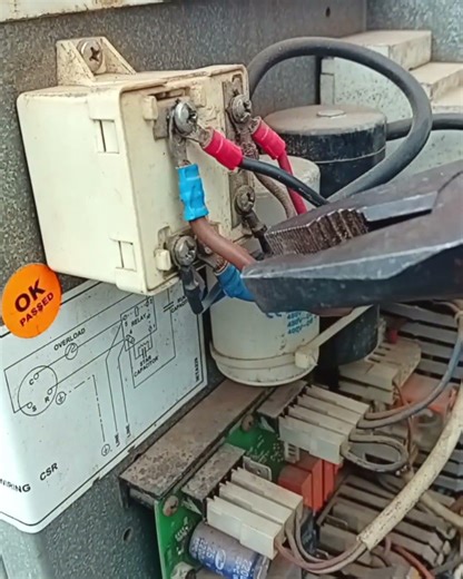 Compressor starter manually turn off #airconditioner #coolingsolutions #cooling