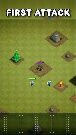 Clash Of Clans First Attack Wizard! | #coc #wizard #shorts