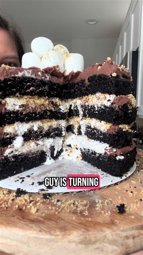 Delicious S’mores Cake Recipe for National S’mores Day