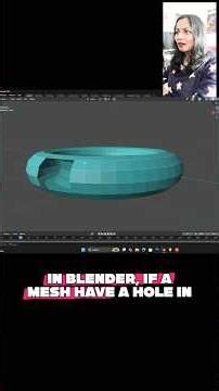 Optimal way to fill holes in Blender 👌🏻 #blendertips #blender #gridfill #fillholes