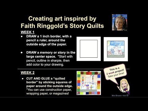 Faith Ringgold Inspired Story Quilts (Mrs. Brown • Art ®)