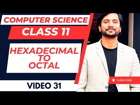 Hexadecimal to Octal Conversion | Class 11 Computer Science | Step-by-Step Method