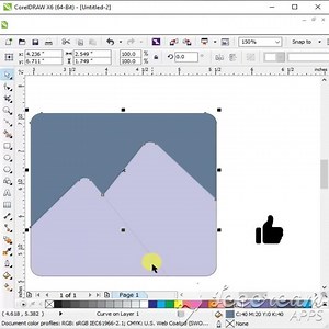 #coral || Photo app logo design kaise banaye coraldraw main || #logo #short