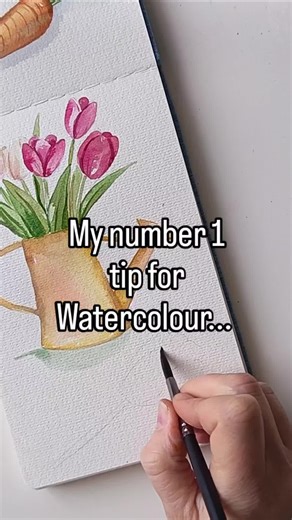 My number one watercolour tip after 15 years of painting… It’s not colour knowledge or knowing every paint name. It’s not expensive brushes or even tons of brushes (I love my 8 and 4 round!) It’s not even following thousands of tutorials... it's about... patience. Watercolour becomes beautiful when you allow the layers to dry… when you glaze colour slowly… when you build depth one transparent wash at a time. The magic happens when you stop rushing the process. Practice day after day, week after 