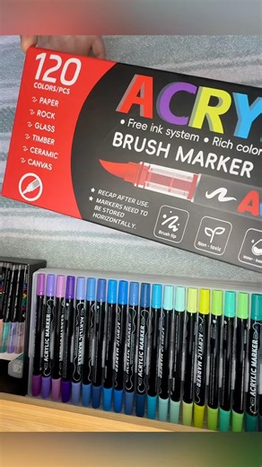 120 NEW Acrylic Pens | Starting The Colour Chart Part1 #shorts #shortvideo