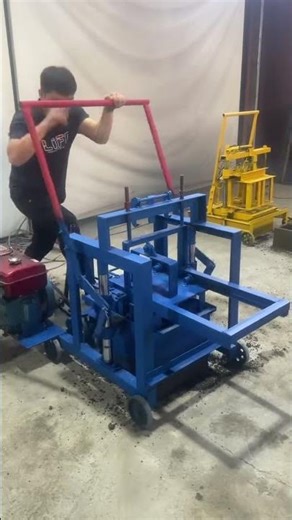 Price of Brick Machine Mobile Small Concrete Hollow Cement Block Making Machine #building #BLOCKS