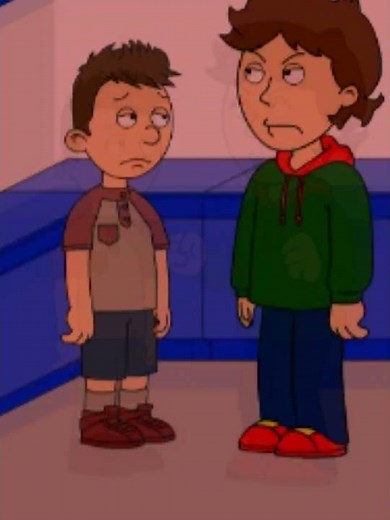 Classic Caillou Eats The Leftover Pizza & Gets Grounded #shorts