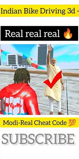😱 MODI JI - in Indian Bike Driving 3d | Real Code 🤑 #indiabike3d