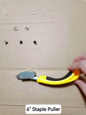 3Pcs Staple Remover, Heavy Duty Upholstery Staple Puller Tool with Ergonomic Handle, Tack Puller Tool, Nail Puller and Carpet Remover for Removing All Kinds of Staples