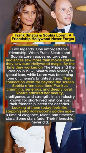 ❤️ Frank Sinatra & Sophia Loren: A Friendship Hollywood Never Forgot #shorts