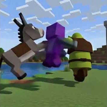 Shrek vs. The Multiverse: Minecraft Edition! 🧅💎 #Shrek #Minecraft #Gaming #Charizard #Donkey #yt