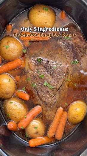 422K views · 4.4K reactions | Crockpot 5-Ingredient Pot Roast Recipe: https://fitslowcookerqueen.com/slow-cooker-easy-pot-roast/ | Shannon Epstein - Fit Slow Cooker Queen | Facebook