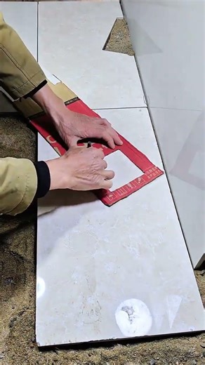 Drain model layout marking lines trenching—precise and convenient #Tile Installation #Construction S