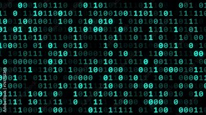 Binary Digital BG board background. High quality Digital numbers randomly changing. Stock Video