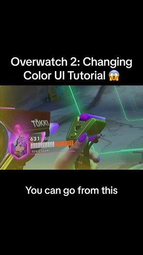 Overwatch 2: UI Color Change Tutorial! 😱 If you don’t like the default colors of the game, then this video is for you! #overwatch #overwatch2 #overwatchtiktok #overwatchcommunity #overwatchtiktoks #overwatchskins #overwatchleaks #fyp