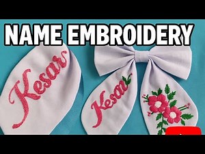 How to Embroider Names | Hand Embroidery for Beginners