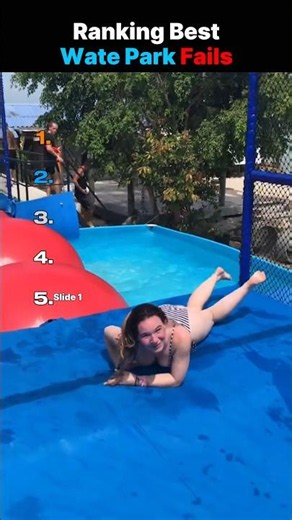 Water Park Fails Moments #shorts #ranking #funny
