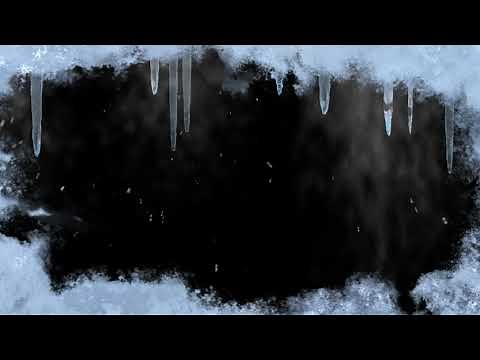 Winter Ice Edge Frame Overlay Free Background Videos, No Copyright | All Background Videos