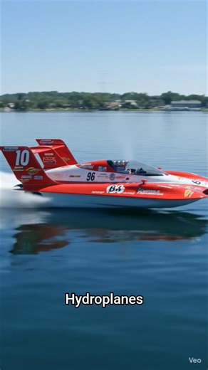 “This boat doesn’t float… it FLIES on water! Hydroplanes hit insane speeds!” #didyouknow ##shorts
