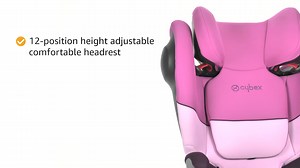 Cybex Silver Solution M-Fix SL Child's Car Seat, High Back Booster, with Adjustable Headrest and ...