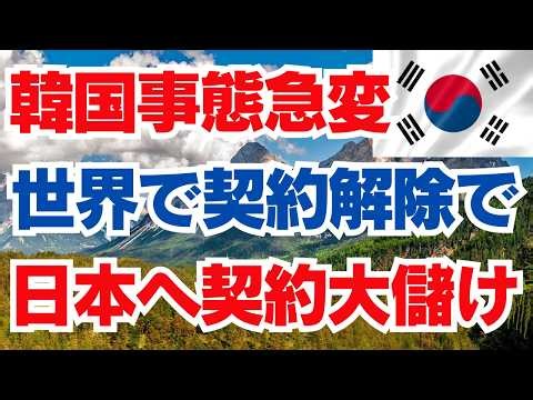 The situation in Korea suddenly changes, contracts are terminated worldwide, and contracts go to ...