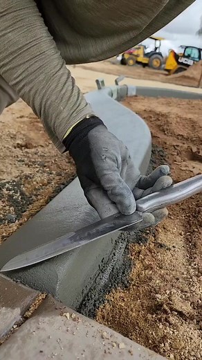 Creating a Relaxing Smooth Glide 'S' Curve with Concrete Curb Construction