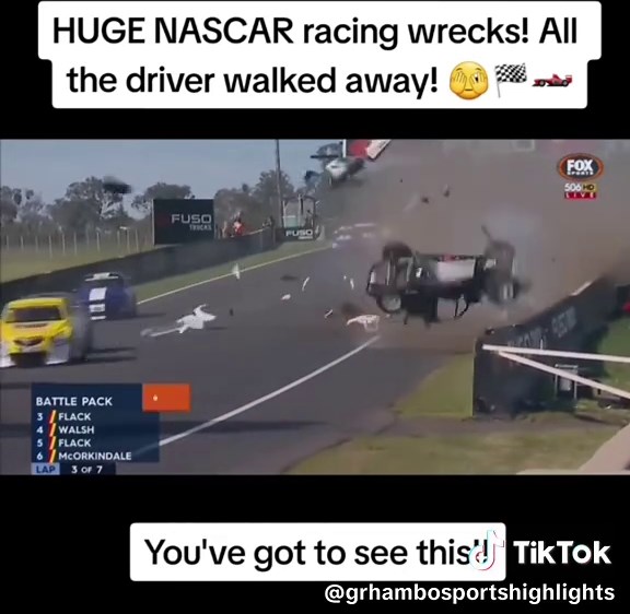 NASCAR wild rides! Check out these massive wrecks! #racing #cars #truck #sports #nascar