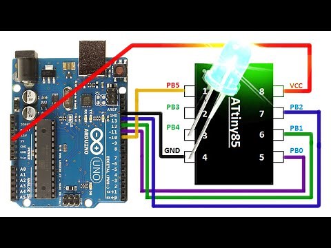ATtiny85 Programming ATtiny85 Burn Bootloader with Arduino UNO
