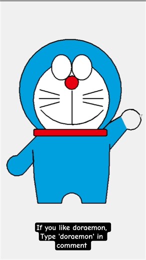 Doraemon Drawing using Python #python #coding #viral #trending #trendingshorts #doraemon