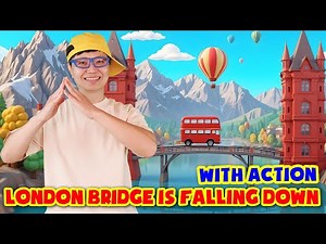 London bridge is falling down with Action | Song for Children | Super Simple Songs | Nursery Rhymes