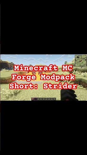 Minecraft MC Forge Modpack Short: Striders #minecraftshorts #minecraft #education