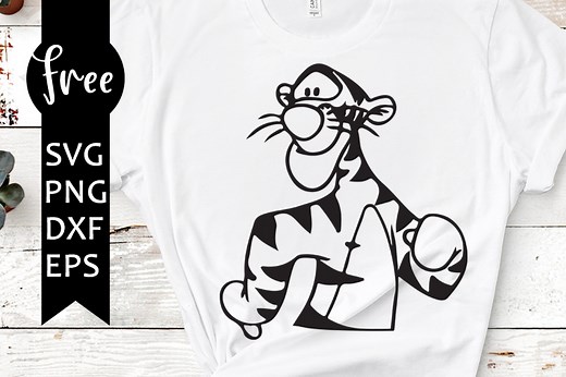 Tigger svg free, winnie the pooh svg, free svg files disney, instant download, silhouette cameo, outline svg, cartoon svg, png, dxf 0773