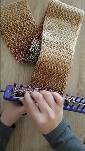 Knitting loom for beginners step by step #crochet #knitting #scarf #knitting_loom_eljammar