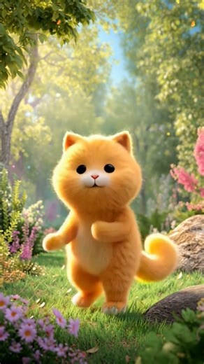 Cute Cat Dancing in Park 🐱💃 #viral #cat#catdance