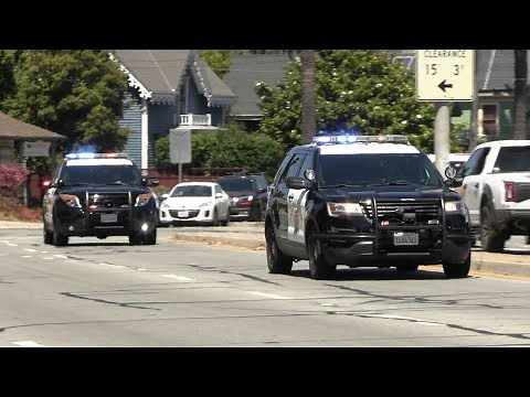 Failure to Yield as California Highway Patrol Units respond Code 3
